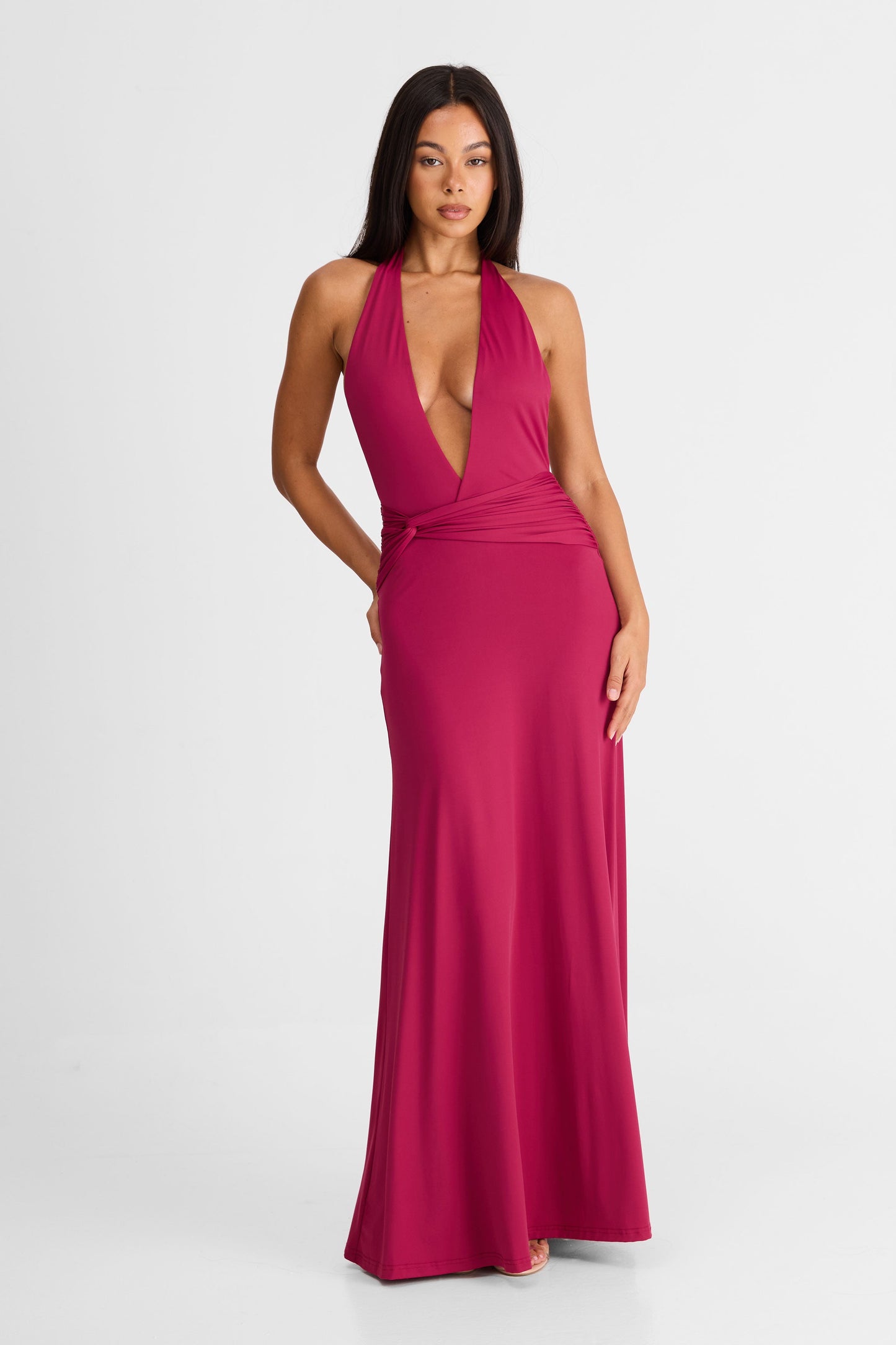 Antoinette Berry Maxi Dress