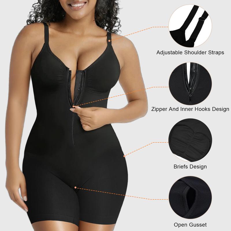 ShaperX™ One-Zip Full-Body Shaper — Seamless Silhouette in a Single Zip