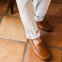 Tucson Driving Moccasin — Tan Leather