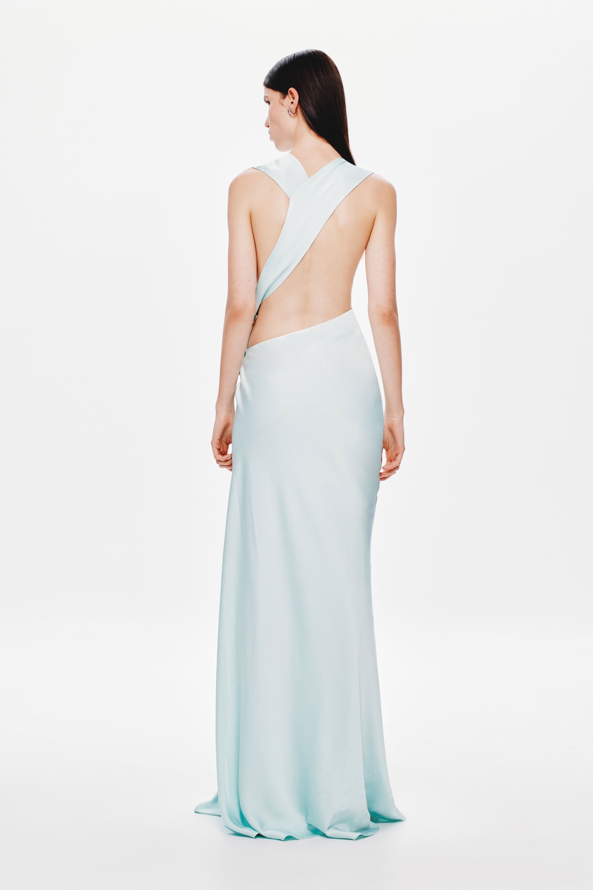 The Harlow Satin Dress - Elegant, Luxe Satin Evening Gown