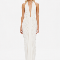 The Venus Gathered Cupro Dress