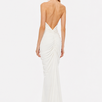 The Venus Gathered Cupro Dress