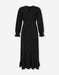 Black Ruffle Mousseline Maxi Dress