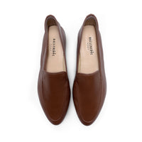 Women's Brown Leather Loafers