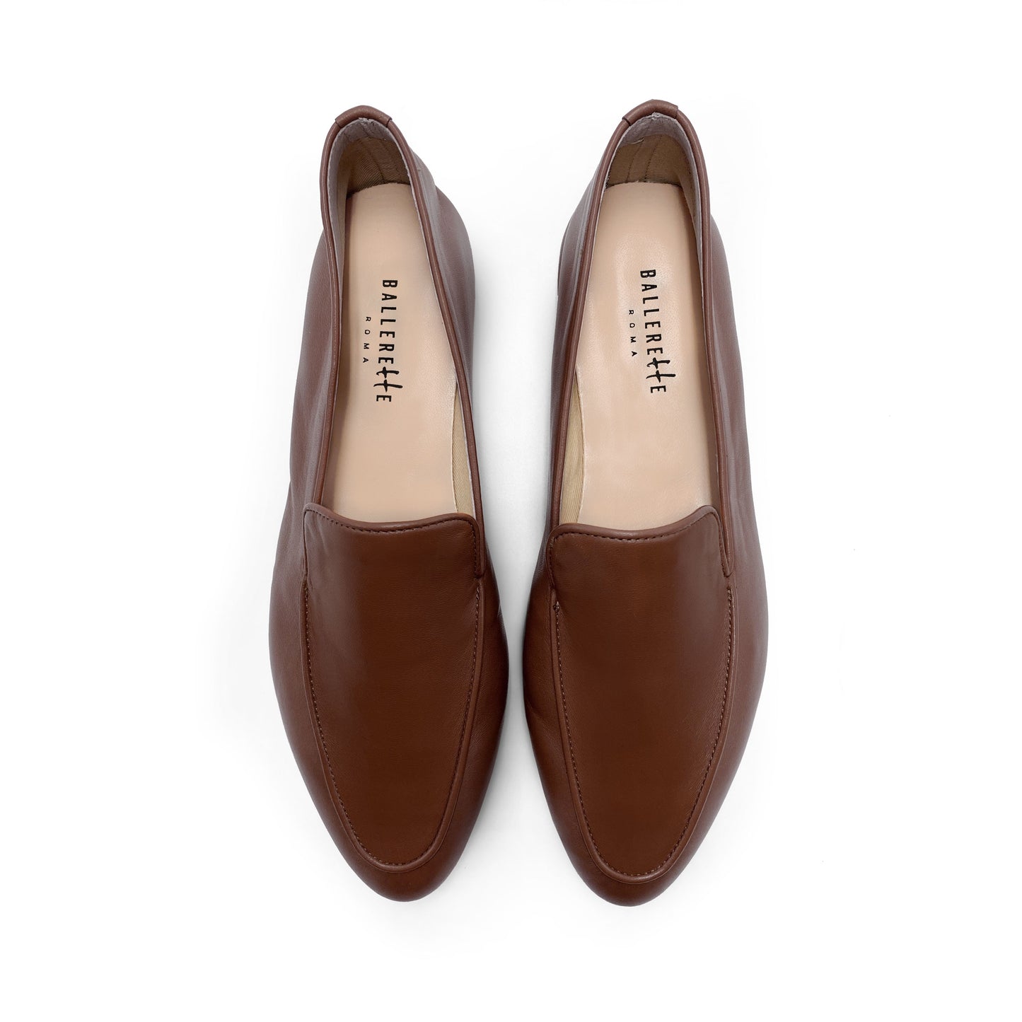 Women's Brown Leather Loafers