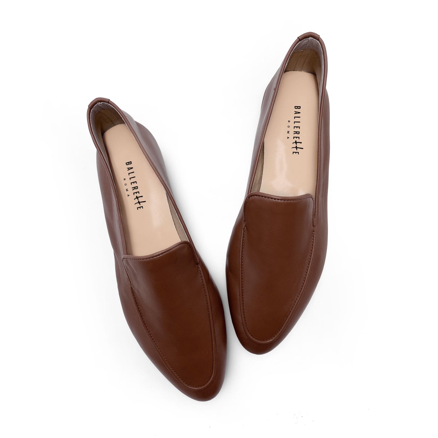 Women's Brown Leather Loafers