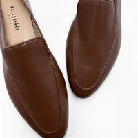 Women's Brown Leather Loafers
