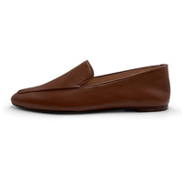 Women's Brown Leather Loafers