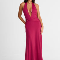 Antoinette Berry Maxi Dress