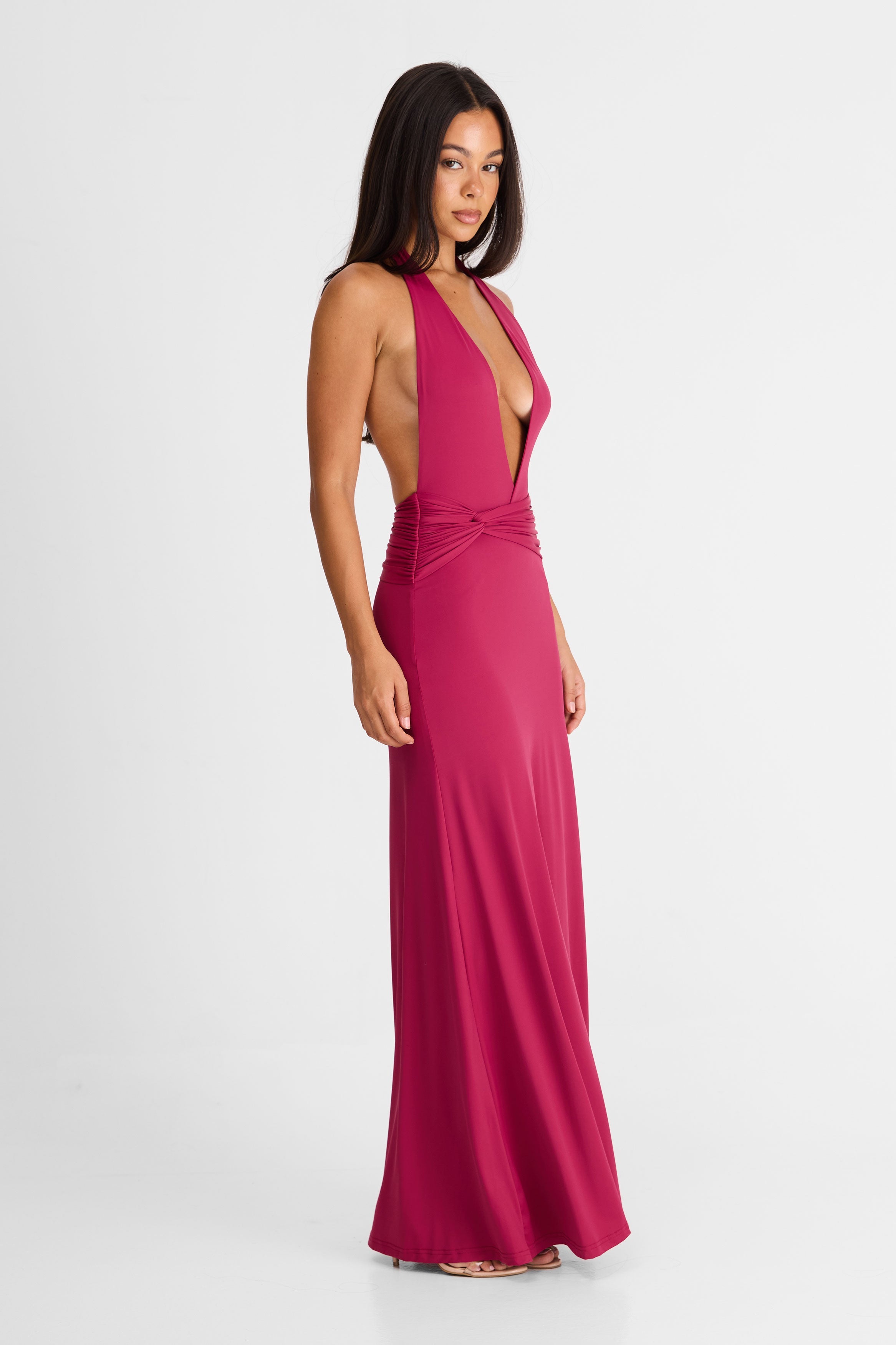 Antoinette Berry Maxi Dress
