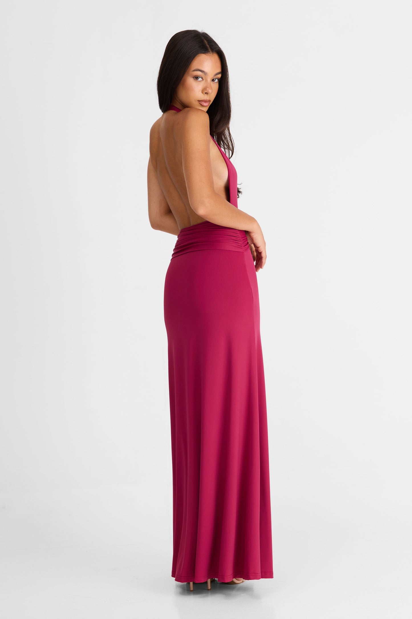 Antoinette Berry Maxi Dress