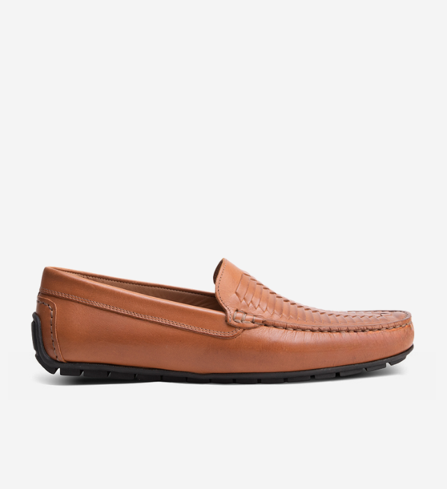 Tucson Driving Moccasin — Tan Leather