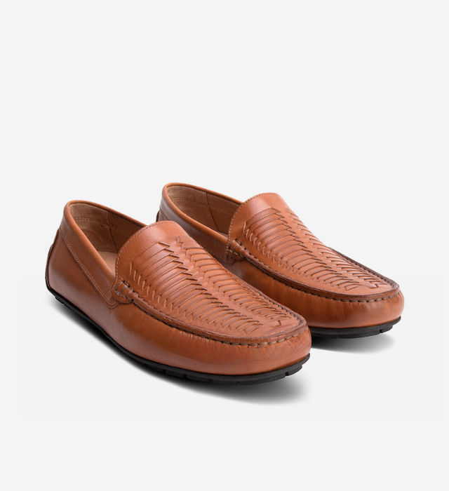 Tucson Driving Moccasin — Tan Leather