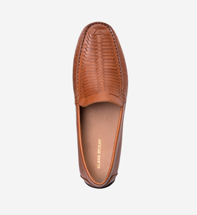Tucson Driving Moccasin — Tan Leather