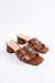 Women's Butterfly Slip-On Heels — Brown