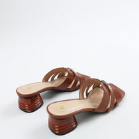 Women's Butterfly Slip-On Heels — Brown