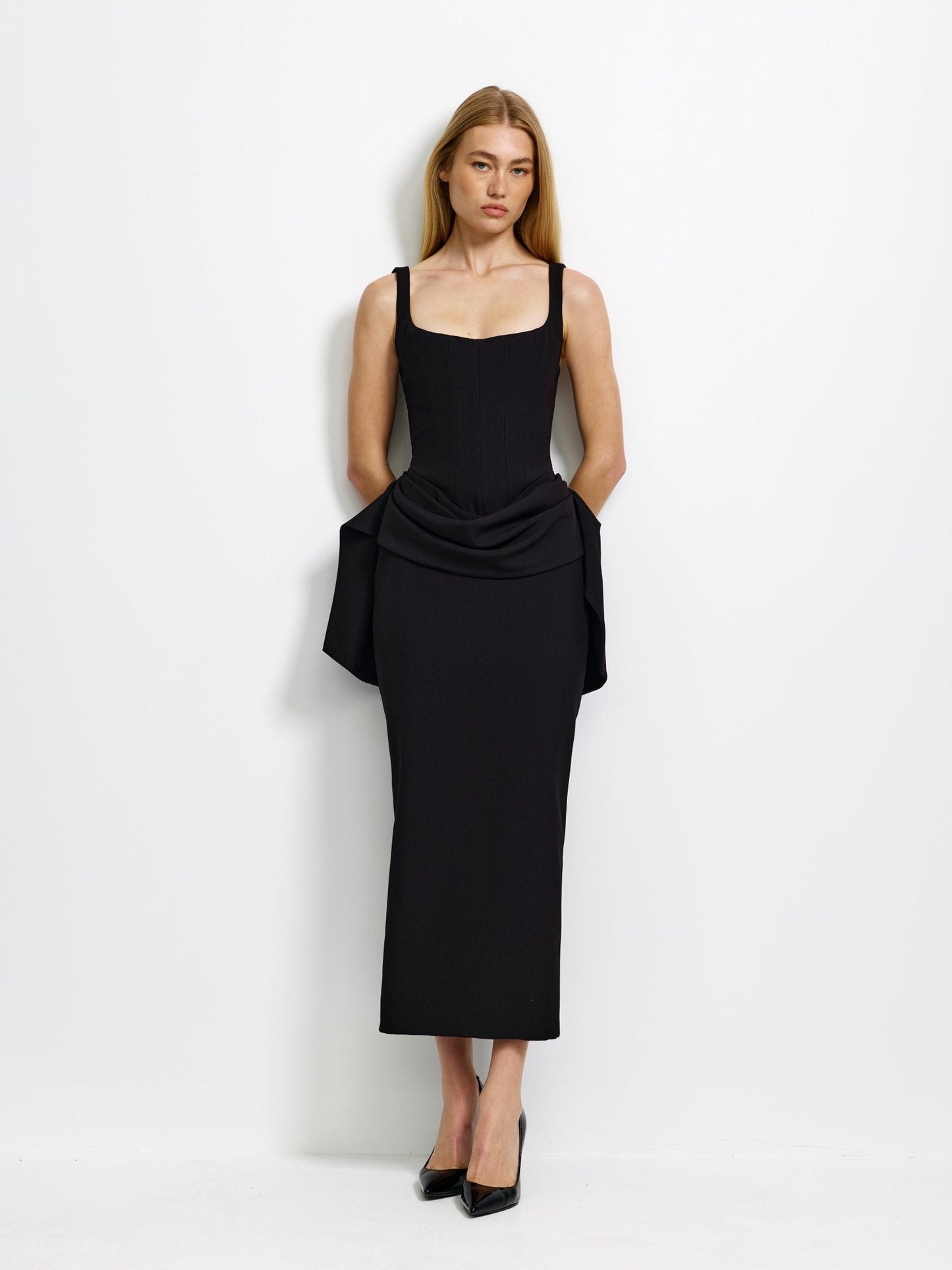 Ashtyn Dress in Black - Sleek & Timeless