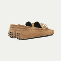 Beige Suede Driving Shoes