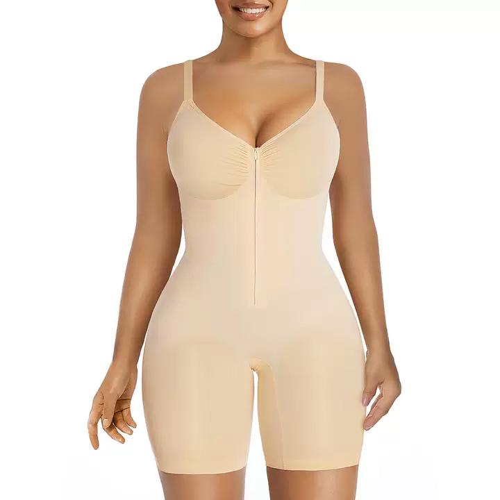 ShaperX™ One-Zip Full-Body Shaper — Seamless Silhouette in a Single Zip