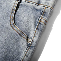 High-Waist Denim Mini Skirt