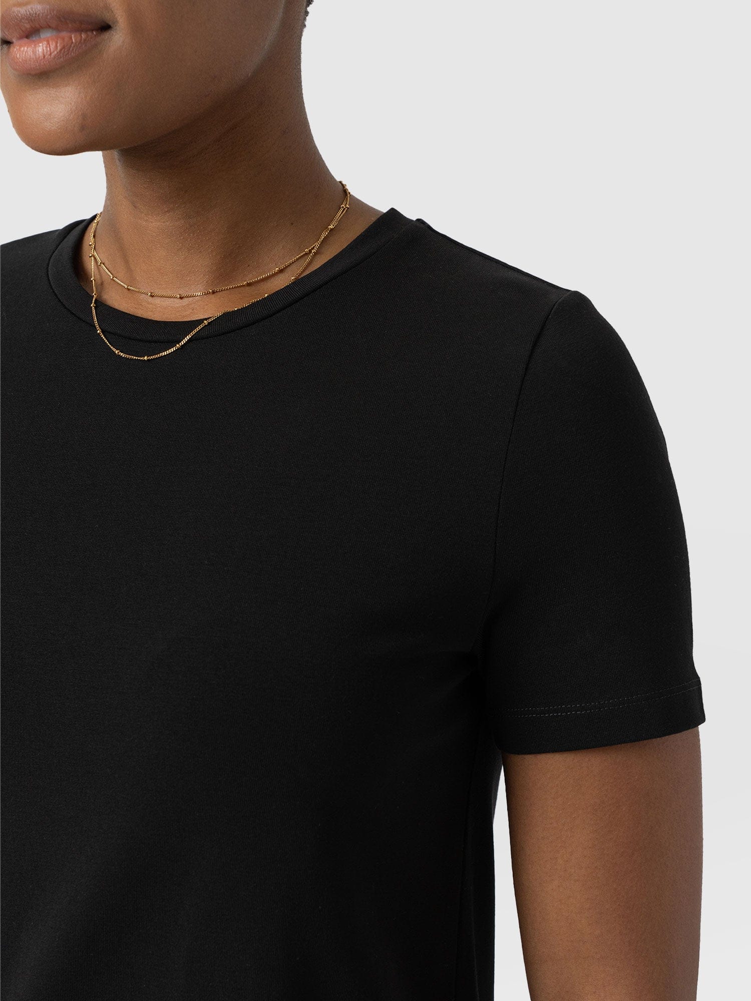 Effortless Black T-Shirt Midi Dress