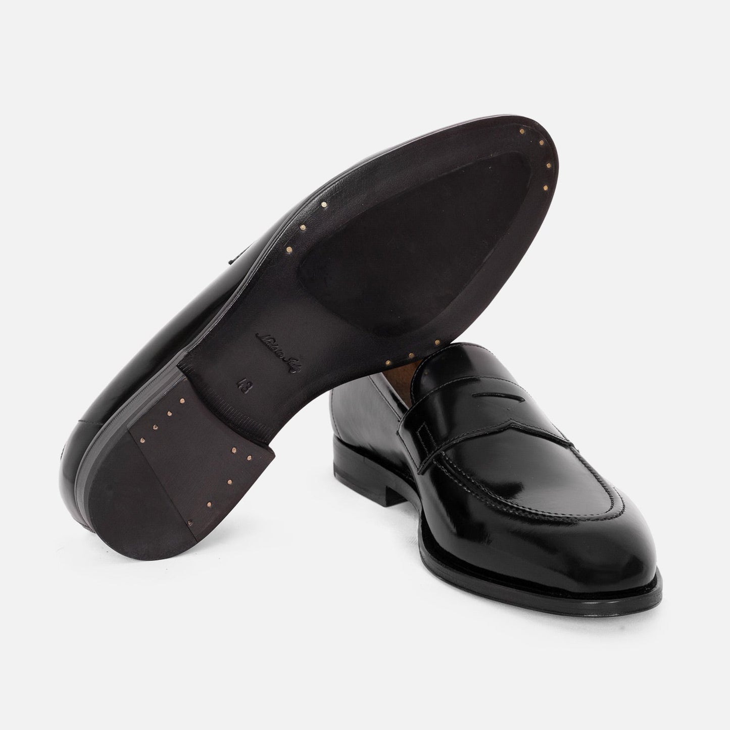 Alexander 1910 Penny Loafer — Black Leather