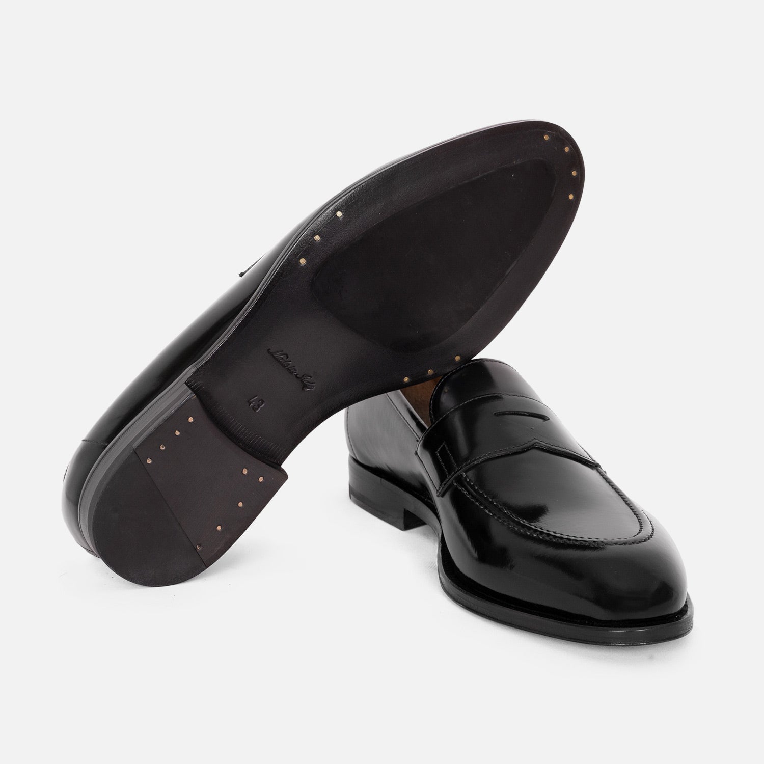Alexander 1910 Penny Loafer — Black Leather