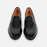 Alexander 1910 Penny Loafer — Black Leather