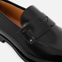 Alexander 1910 Penny Loafer — Black Leather
